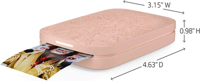 Фотопринтер портативный HP Sprocket Photo Print Blush Pink + Набор бумаги в Подарок!