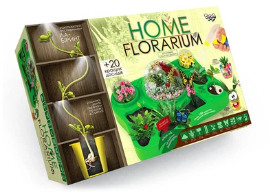 Набір для вирощування рослин HOME FLORARIUM, укр(HFL-01-01U)