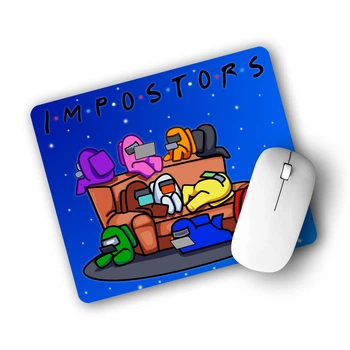 Коврик для мышки Амонг Ас Друзья Самозванцы (Among Us Friends Impostors) (25108-2427) 22 * 18 см