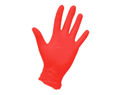 Перчатки нитриловые текстурированные Medicom S 100 шт/уп Красные (MedicomкрасныеM)