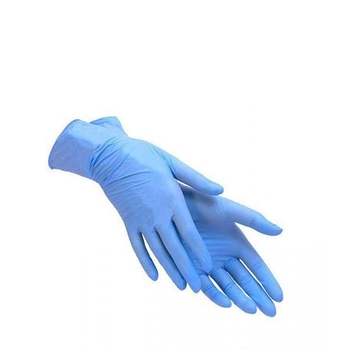 Перчатки нитриловые Care365 стандарт M 100 шт Голубые (365M)