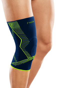 Бандаж колінний спортивний з силіконовим пателлярным кільцем і ребрами жорсткості medi Genumedi Emotion розмір 4 (K102204000)