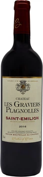 Вино Château LES GRAVIERS PLAGNOLLES красное сухое 0.75 л 13% (3450301155812)