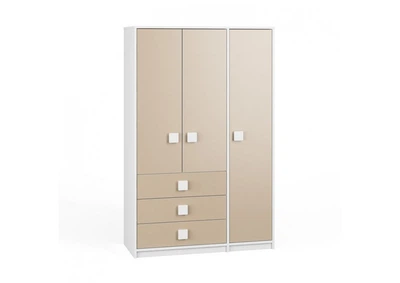 Шкаф KidsBunkBed Ш-23 белый латте 1060 x 446 x 1656 мм