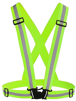 Светоотражающий пояс-жилет UFT для велосипедистов waistcoat Green (UFTrefcoatGreen)
