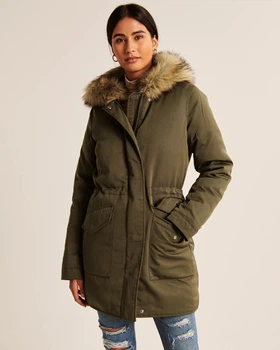 Парка Abercrombie & Fitch AF8273W S Оливкова