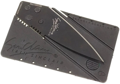 Складной нож-кредитка Supretto Черный (5969-0001)