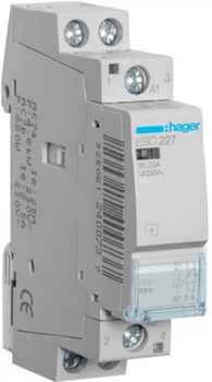 Модульный контактор Hager ESC227 230В/25А 1НВ+1НЗ (ESC227)