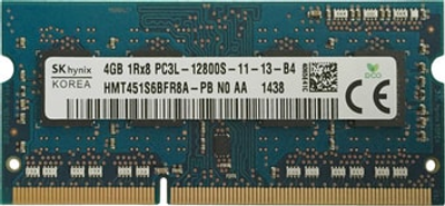 Оперативна пам'ять Hynix 4GB SO-DIMM DDR3L 1600 MHz (HMT451S6BFR8A-PB)