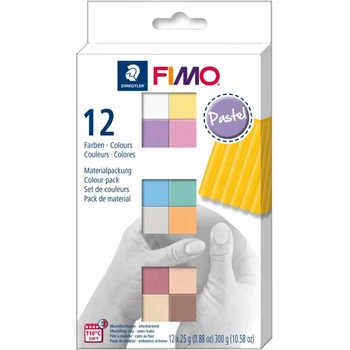 Пластика Fimo Pastel Colours набор 12цвх25гр (4007817053423)