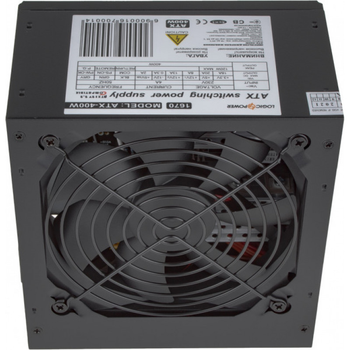 Блок питания Logicpower ATX_400W 12см, 2 SATA, OEM, без кабеля питания
