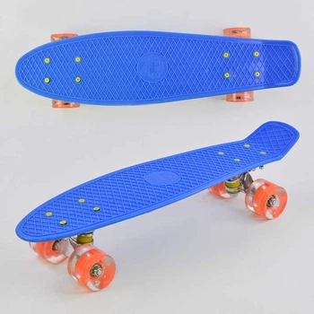 Пенні борд з колесами що світяться 0880 Best Board, дошка 55 см, колеса PU, діаметр 6 см