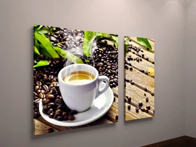 Модульна фото картина VITRINA для кухні кави 100x60 см (100089-2)