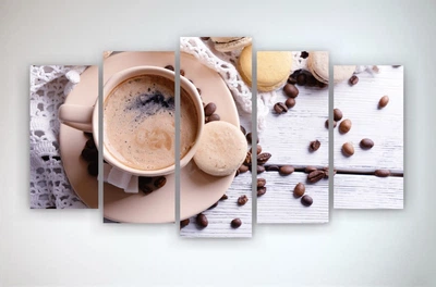 Картина для кухни Vitrina Макаруны и кофе 125x70 см (100433-5)