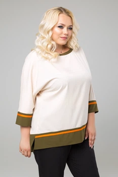 Блуза "Дора" (слоновая кость) 50 (XL)