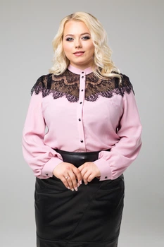 Блуза "Зефир" (розовый) 50 (XL)