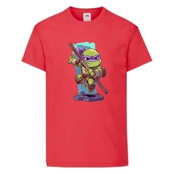 Футболка дитяча Черепашки Ніндзя 0014 (Ninja Turtles) червона (NTS rd 0014) 164 см