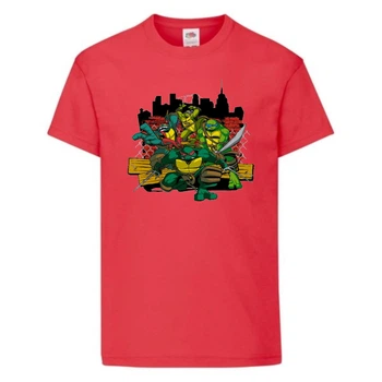 Футболка дитяча Черепашки Ніндзя 0018 (Ninja Turtles) червона (NTS rd 0018) 104 см