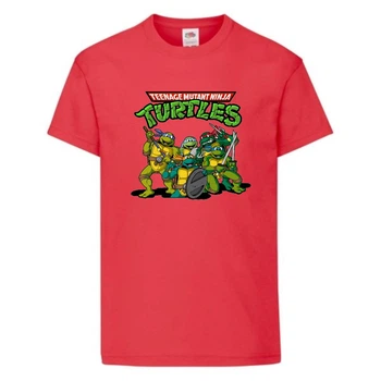 Футболка дитяча Черепашки Ніндзя 004 (Ninja Turtles) червона (NTS rd 004) 104 см