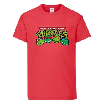 Футболка детская Черепашки Ниндзя 0025 (Ninja Turtles) красная (NTS rd 0025) 128 см