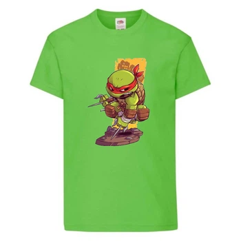 Футболка детская Черепашки Ниндзя 0016 (Ninja Turtles) светлозеленая (NTS lgrn 0016) 104 см