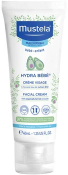 Зволожувальний крем для обличчя Mustela Hydra-Bebe Face 40 мл (3504105030797/3504105035969)