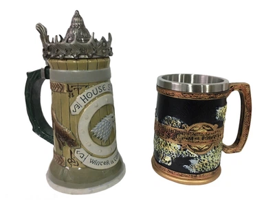 Подарунковий Набір Готика Чашка Game Of Thrones House Stark Гра Престолів Будинок Старков І Чашка Сім Королівств 650/550 Мл