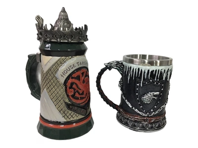 Подарочный набор Готика Кружка Game Of Thrones House Targaryen Fire And Blood Игра Престолов и Зима Близко Winter 650/550 мл