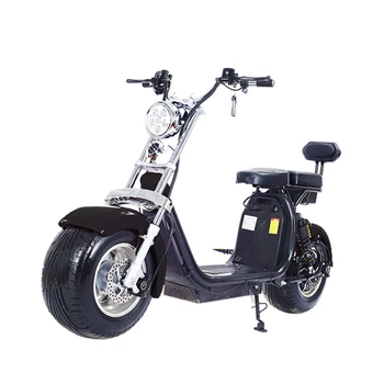 Электроскутер Citycoco Long 1500W Black
