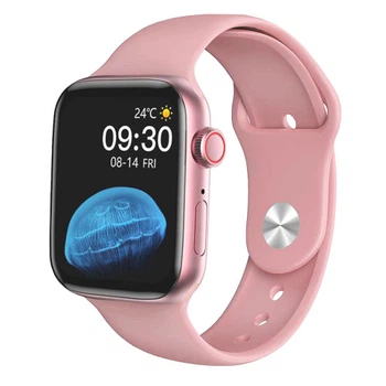 Умные Смарт-часы HW22 44мм Aluminium голосовой вызов pink