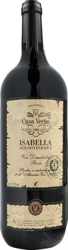Вино Casa Veche Isabella Moldavskaya червоне напівсолодке 1.5 л (4840042016319)