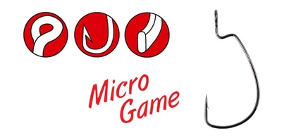 Крючки Gamakatsu Worm 325 Micro Game NS Black №6 8шт (185094-600)