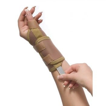 Бандаж на лучезапястный сустав MedTextile 8552 с фиксацией пальца Бежевый