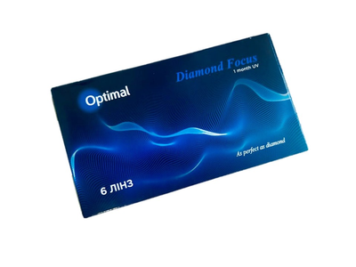 Контактные линзы Optimal Diamond Focus 1 Monthly UV -10.0 8.6 1 упаковка