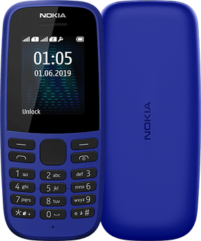 Мобільний телефон Nokia 105 TA-1203 Single Sim 2019 Blue