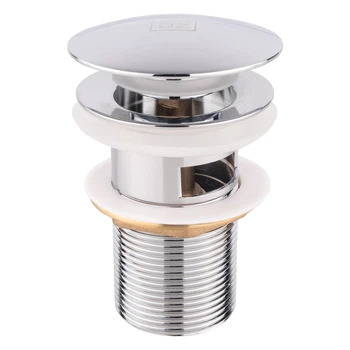 Донний клапан для раковини з переливом 1 1/4" Lidz GFCRM60C62 (Cliсk-Claсk) L-95мм