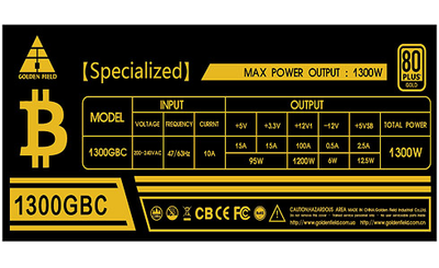 Блок питания Golden Field 1300GBC 1300W