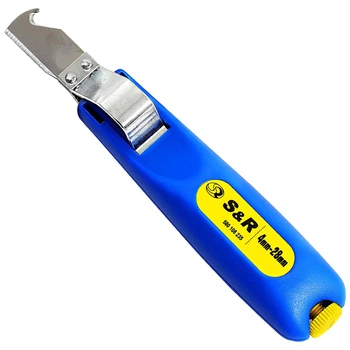 Съемник изоляции S&R 4-28 мм с ножом (580108235)