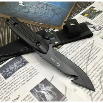 Нож Нескладной Kyu Line Knife A470-15+ из стали 5 cr15mov+ чехол в комплекте