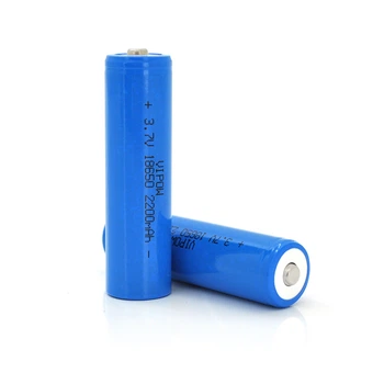 Акумулятор 18650 Li-Ion Vipow ICR18650 TipTop, 2200mAh, 3.7 V, Blue ICR18650-2200mAhTT