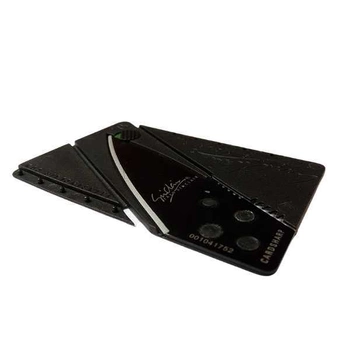 Складаний портативний ніж Sinclair Card Sharp у вигляді кредитки в подарунковій упаковці, чорний