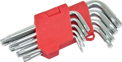 Набор звездочек Г-образных ключей TORX (Intertool) (Cr-V, T10-T50, 55HRC) HT-0607