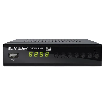 Ресивер World Vision T625A/Т625А LAN Специальная версия (обучаемый пульт) DVB-C/T/T2 эфирный тюнер