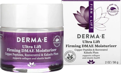 Увлажняющий ультралифтинг Derma E для упругости кожи с ДМАЭ, медными пептидами, ресвератролом и сливой какаду 56 г (030985041002)