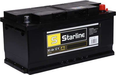 Автомобильный аккумулятор Starline 83Ah (-/+) Euro (720EN) (S BA SL 88P)