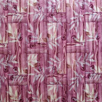 Самоклеющаяся 3D панель Sticker Wall бамбуковая кладка розовая 700x700x8.5мм