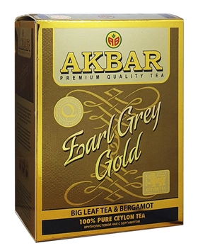 Чай чорний Akbar Earl Grey Gold 80 г (55834)