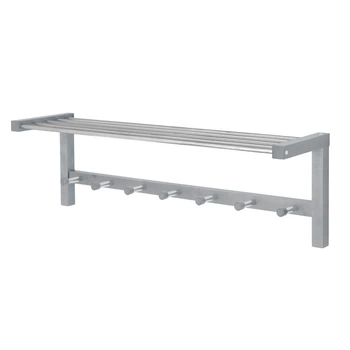 Настенная вешалка Fenster NVD-02 Светло-серая 32x100x25