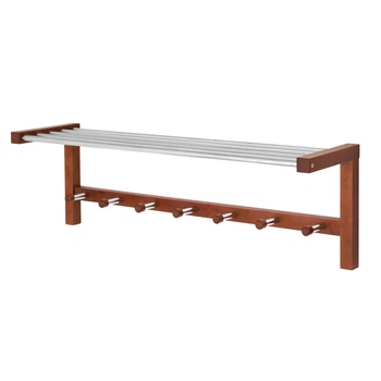 Вешалка настенная Fenster NVD-02 Коричневая 32x100x25
