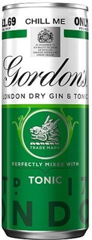 Напиток алкогольный Gordon's Gin-Tonic 0.25 л 5% (5000289930598)